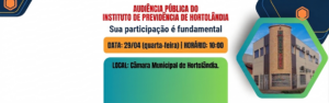 AUDIÊNCIA PÚBLICA DE PRESTAÇÃO DE CONTAS DO HORTOPREV